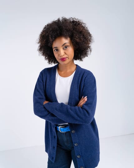 Boyfriend V Neck Cardigan