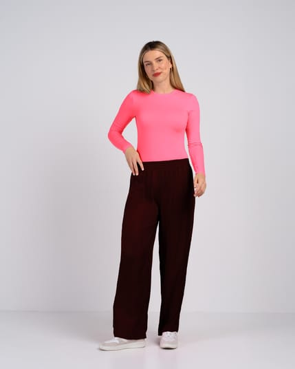 Satin Wide Leg Trousers