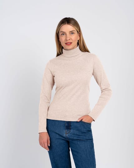 Wool Blend Roll Neck