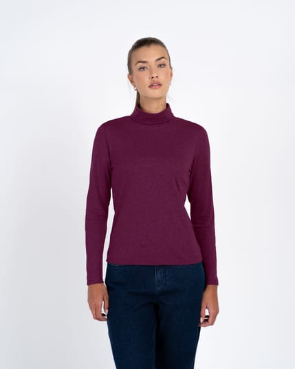 Wool Blend Roll Neck