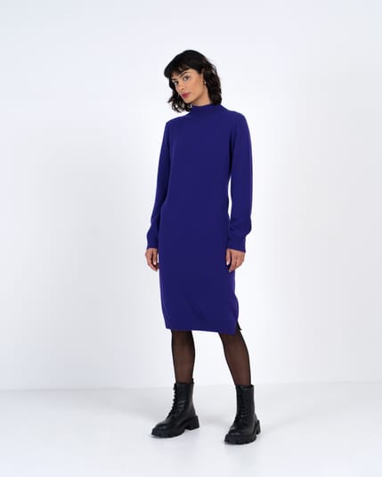 Turtle Neck Knitted Dress