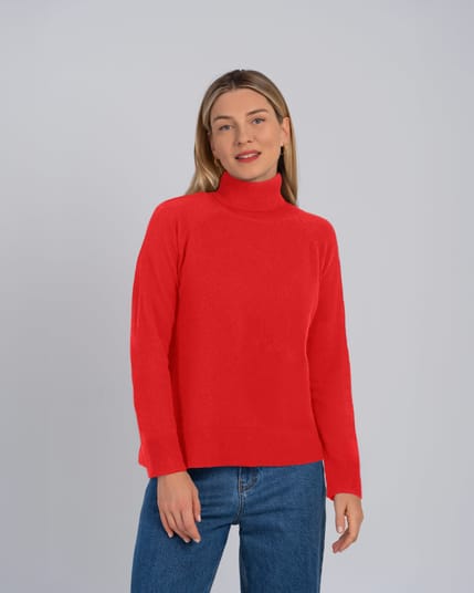 Cashmerino Relaxed Roll Neck Jumper