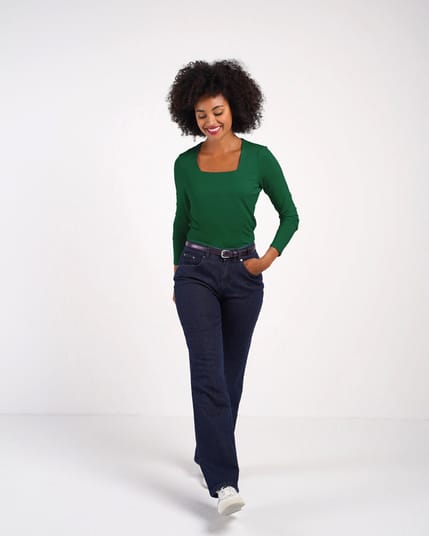 Jodi Square Neck Long Sleeve