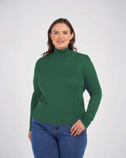 Cashmerino Relaxed Roll Neck Jumper