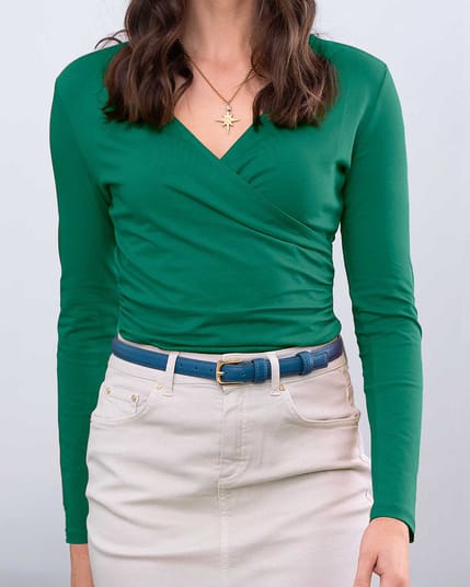 Cotton Modal Crossover Top