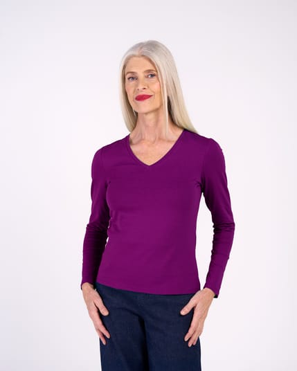 Long Sleeve Everyday V Neck