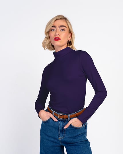 Wool Blend Roll Neck