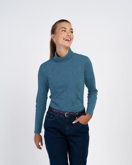 Wool Blend Roll Neck