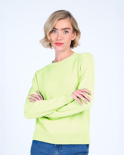 Cotton Crew Neck Jumper