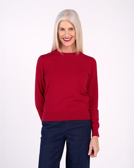Cotton Crew Neck Jumper