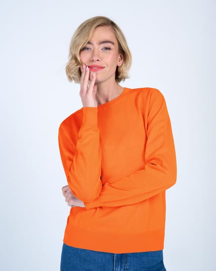 Cotton Crew Neck Jumper