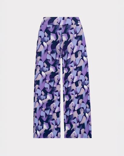 Geo Printed Palazzo Trousers