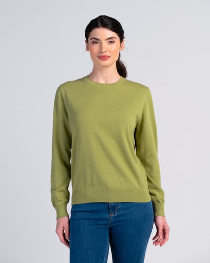 Cotton Crew Neck Jumper
