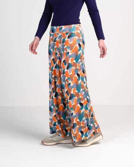 Geo Printed Palazzo Trousers